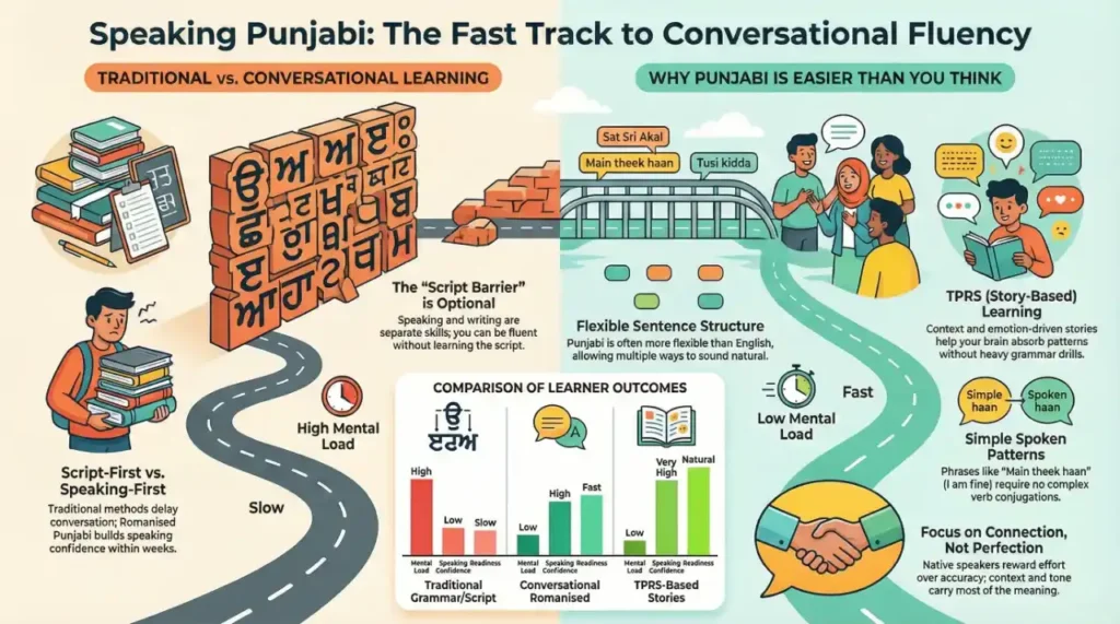 Is Conversational Punjabi Hard for English Speakers Learn Easily With Romanised Transliteration