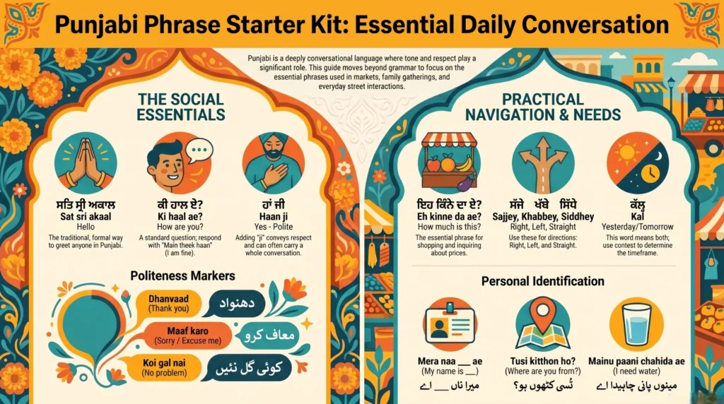 Essential Punjabi Phrases for Everyday Conversation (Beginner to Confident)
