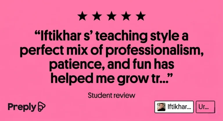Iftikhar Preply Student Review