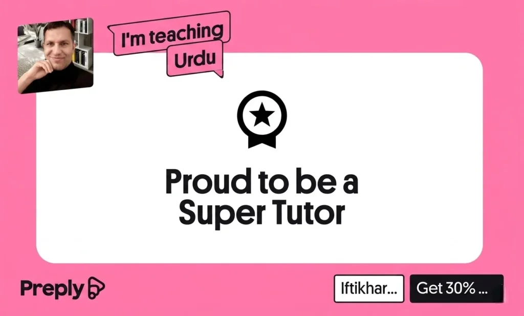 Iftikhar Preply badge