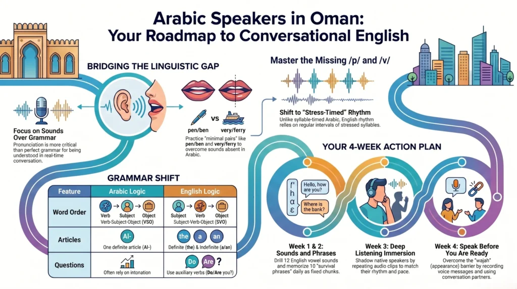 How Arabic Speakers in Oman Can Learn Conversational English